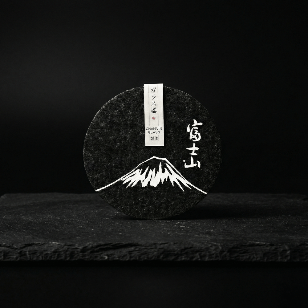 Mount Fuji TsukiGlass Original Coaster - TsukiGlass