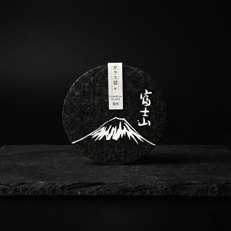 Mount Fuji TsukiGlass Original Coaster - TsukiGlass