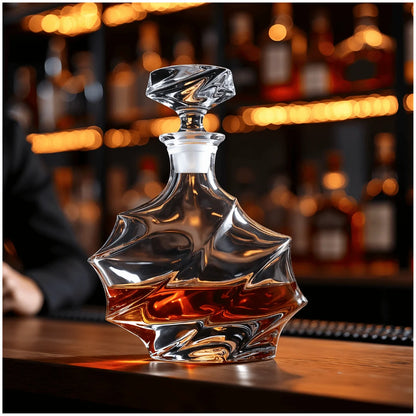 Storm Japanese Crystal Whisky Decanter - TsukiGlass