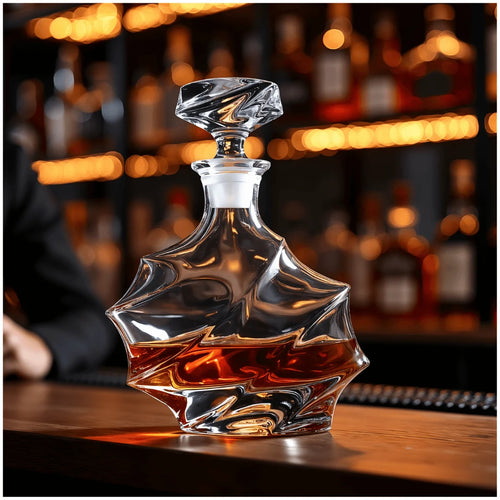 Storm Japanese Crystal Whisky Decanter - TsukiGlass